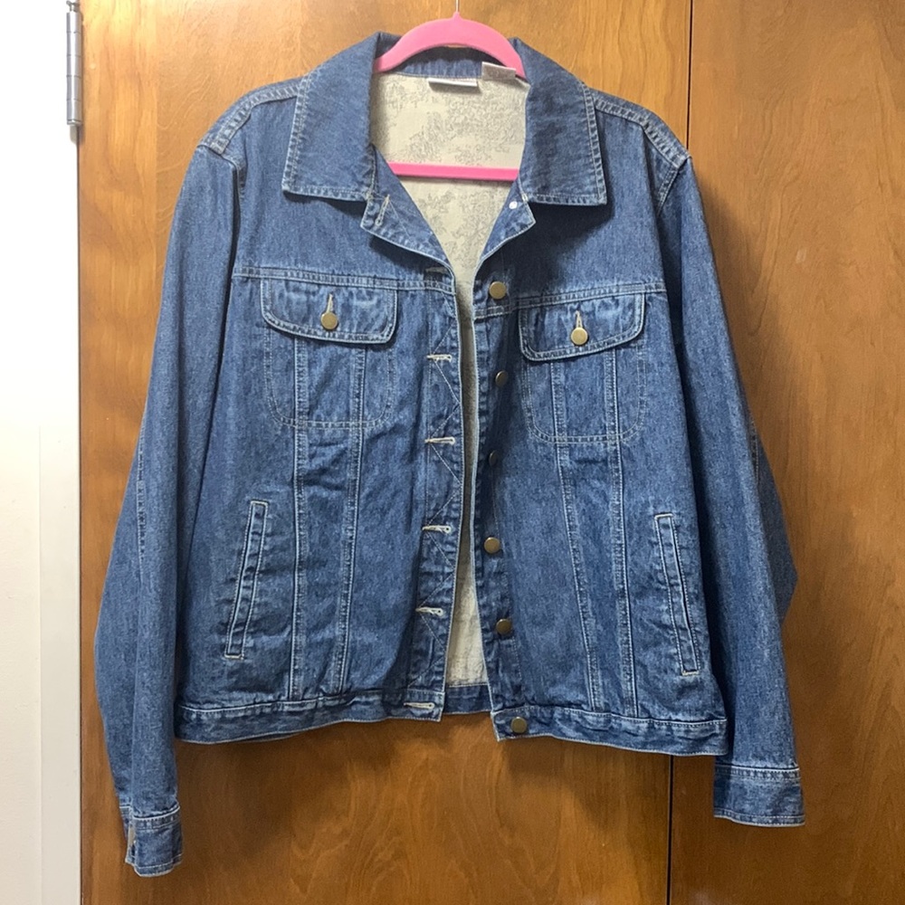 MONROE AND MAIN DENIM JACKET SZ 1X